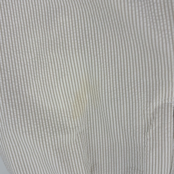 Polo Ralph Lauren Men’s Seersucker Suit Large Blazer & Pants Striped Tan 36/30 - Picture 12 of 16